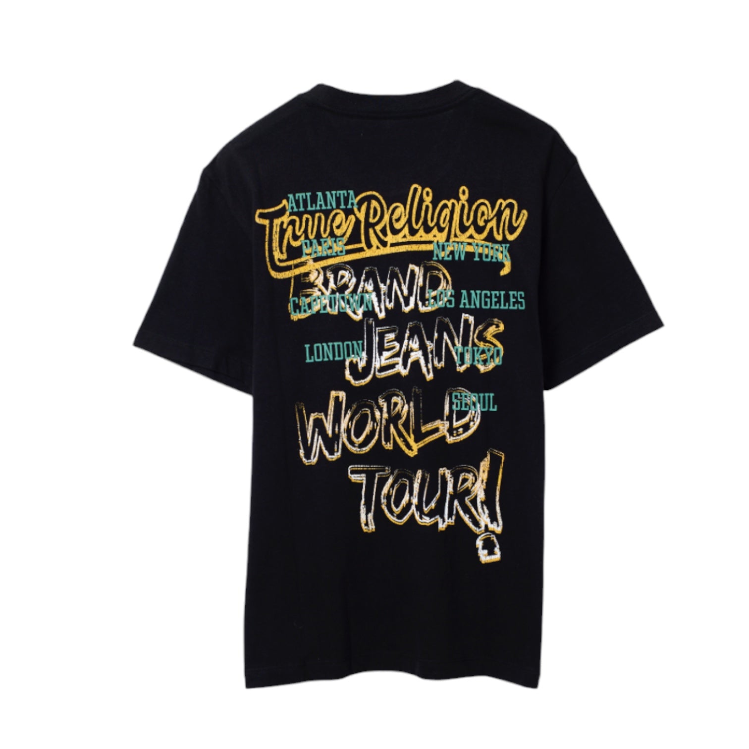 TRUE RELIGION: Crinkle Paint SS Tee 109296